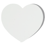 Tnp / Iman Mdf Sublimable Corazon 5.5x6cm Pq:10
