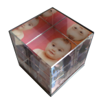 *lq Cubo Cristal Ch 3d 5x5cm Xun