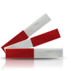 Cinta reflectiva roja y blanca 5x30cm