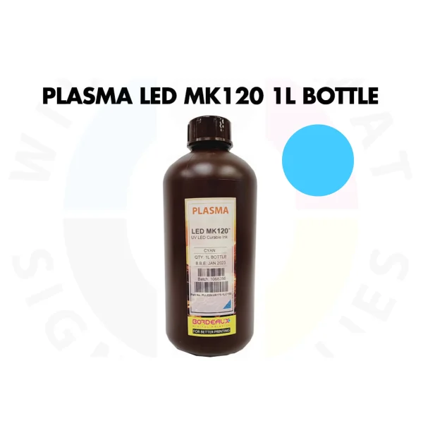 ##bordeaux Uv Led Mk120 Tinta Cyan 1l Xun