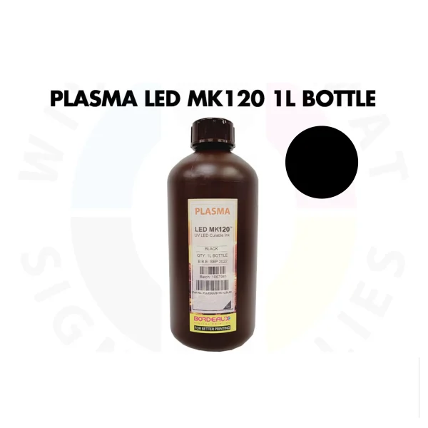 ##bordeaux Uv Led Mk120 Tinta Black 1l Xun