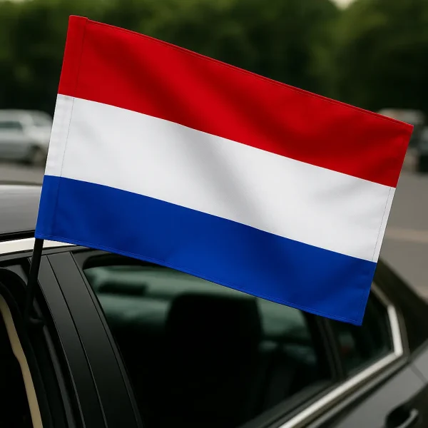 Mastil Negro Bandera Carro - Imagen 4