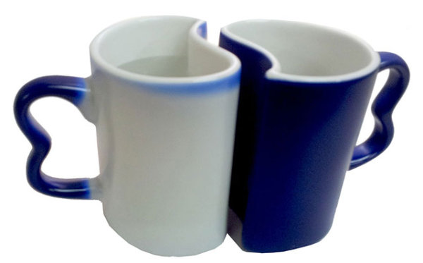 Taza Azul Acople Cambio Color Xpar