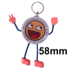 Pin Llavero Infantil Plast 58mm Xpaq:100