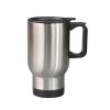 Taza Viajera Plateada Acero Inox 14oz Xum
