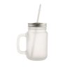 Tarro Arenado Con Pajita 350 Ml Xum