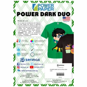 Power Dark Duo/ Transfer Textil:oscuro @pig@las A4 Pq:100h