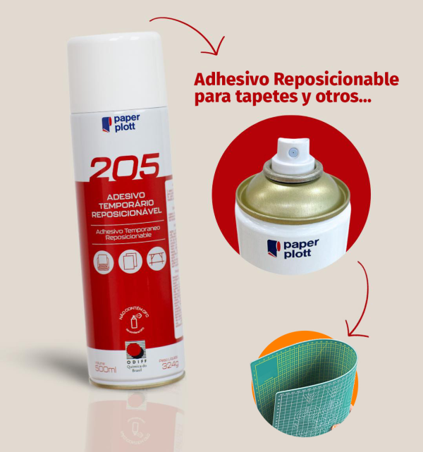 Adhesivo Reposicionable en Spray 205 / 500ml