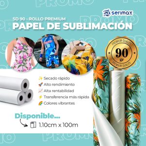 Rollo de papel sublimación premium en Paraguay