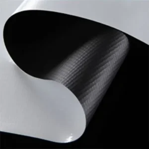 Lona Frontlit Brillo Blanco con Fondo Negro 440g 2.20m por metro