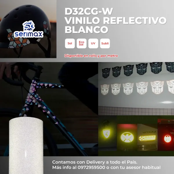 D32CG- Vinilo Reflectivo Blanco