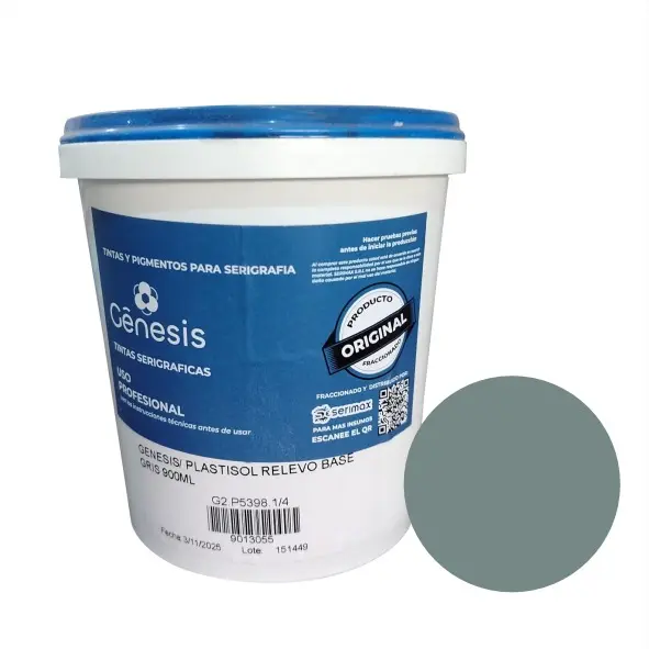 Genesis Plastisol Relevo Base Gris 900Ml