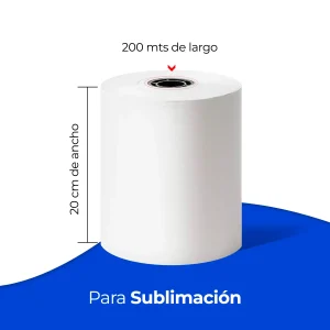 Rollo de Papel para Sublimación de 20cm de ancho