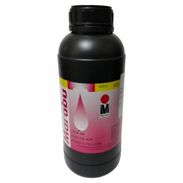 Tinta para UV LED color Yellow de 1 Litro marca Marabu
