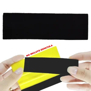 Fieltro Rectangular Largo Negro 105x45mm Paq:5un