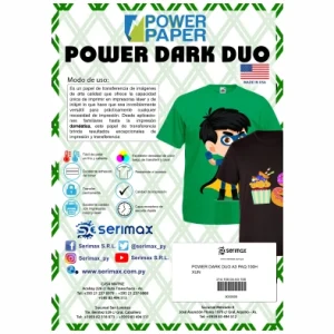 Power Dark Duo/ Transfer Textil:Oscuro @Pig@Las A3 Pq:100H