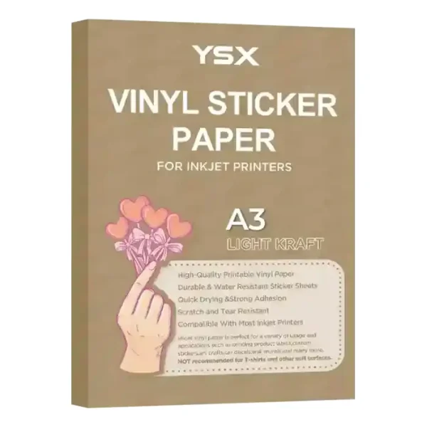 Ysx/ Autoadhesivo Papel Kraft Light (Res/Agua) 70G @Dye A3 Pq:50H