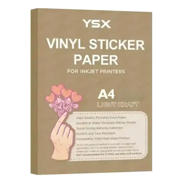 Ysx/ Autoadhesivo Papel Kraft Light (Res/Agua) 70G @Dye A4 Pq:50H