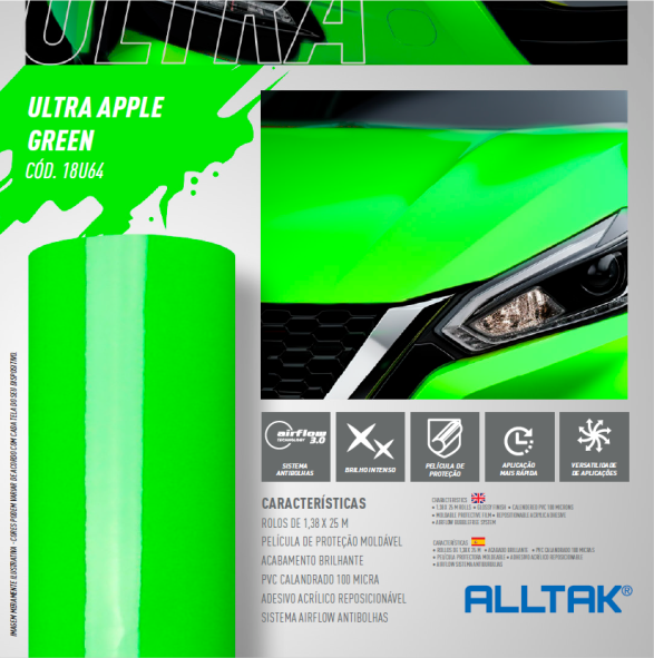 Ultra Apple Green 1,38 Xm