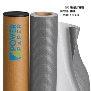 Lona Frontlit Mate Blanco/Gris 280G 1.20M Xml
