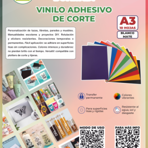 Pwpp 1021M/ Vinilo Corte Blanco Mate A3 Xpaq:10H