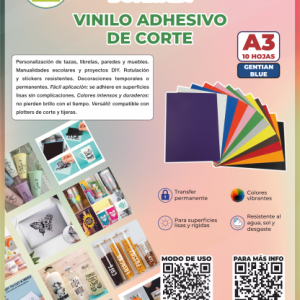 Pwpp 1039G/ Vinilo Corte Gentian Blue A3 Xpaq:10H
