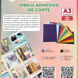 Pwpp 1042G/ Vinilo Corte Red Rose A3 Xpaq:10H